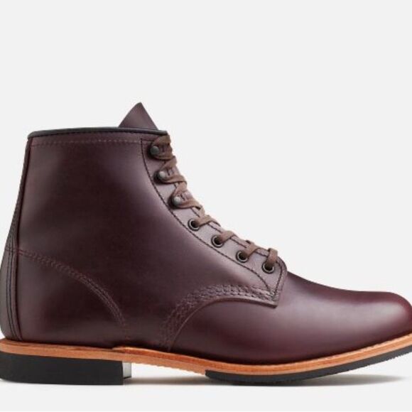 Red Wing Shoes Beckman 6” Black Cherry Excalibur Leather Boot Sz 10.5 - Picture 1 of 8